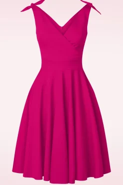 The Harper Swing Jurk In Telemagenta Roze