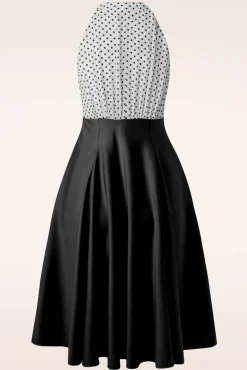 The Maria Grazia Swing Jurk In Zwart En Wit