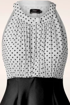 The Maria Grazia Swing Jurk In Zwart En Wit