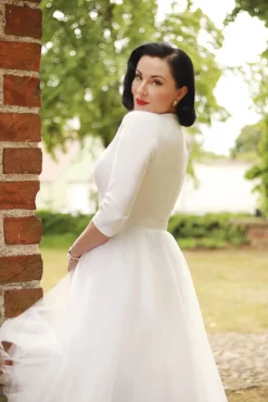 The Patrizia Pencil Jurk In Wit