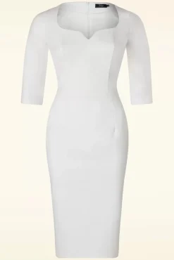 The Patrizia Pencil Jurk In Wit