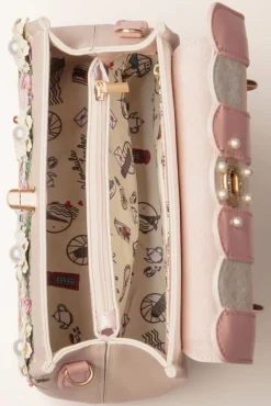 The Wedding Shop Mini Grace Handtas In Champagne