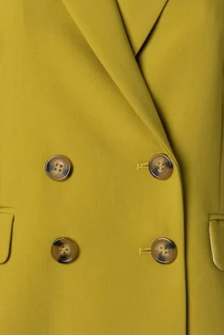 Tina Simonet Blazer In Sulphur Geel