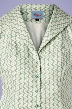 Tina Tile Blouse In Mintgroen