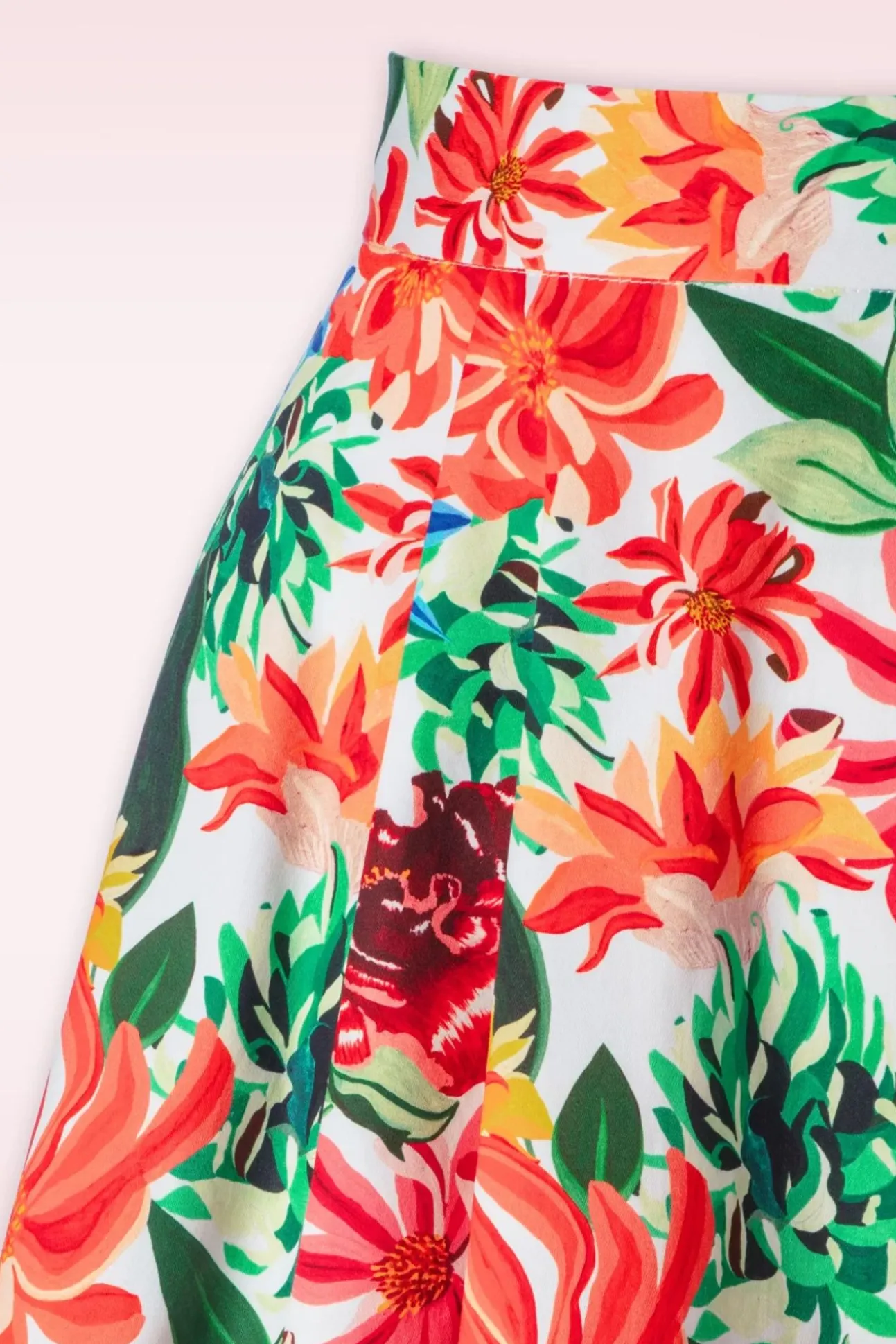 Topvintage Exclusief ~ Adriana Flower Swing Rok In Multi