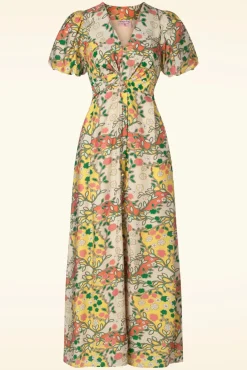 Topvintage Exclusive ~ Phoebe Maxi Jurk In Multi
