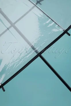 Transparante Koepelparaplu In Zwart