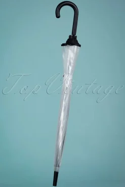 Transparante Koepelparaplu In Zwart