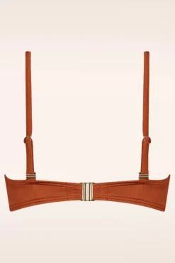 Treasure Padded Bikini Top In Cederhout Bruin