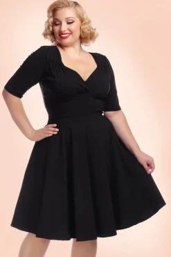 Trixie Doll Swing Jurk In Zwart