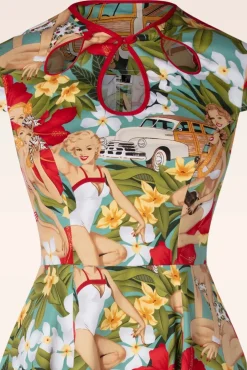 Tropic Dreamer Jurk In Blauw