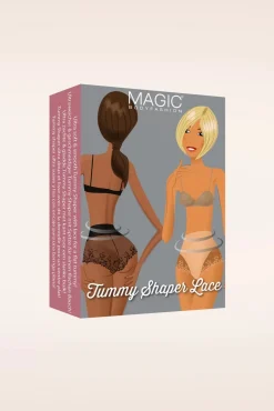 Tummy Shaper Lace Slip In Zwart