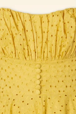 Valerie Swing Jurk In Mosterd