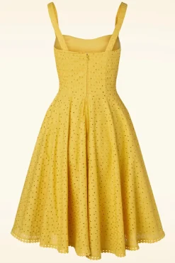 Valerie Swing Jurk In Mosterd