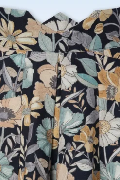 Vania Lee Floral Skirt In Navy