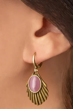 Venus Oorbellen In Poederroze