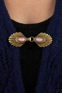 Venus Vest Clips In Goud En Poederroze