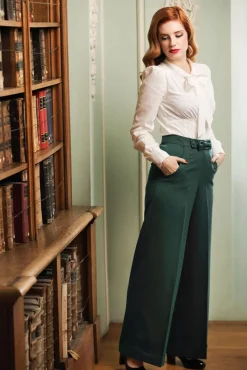 Verborgen Broek In Groenblauw