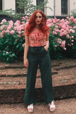 Verborgen Broek In Groenblauw