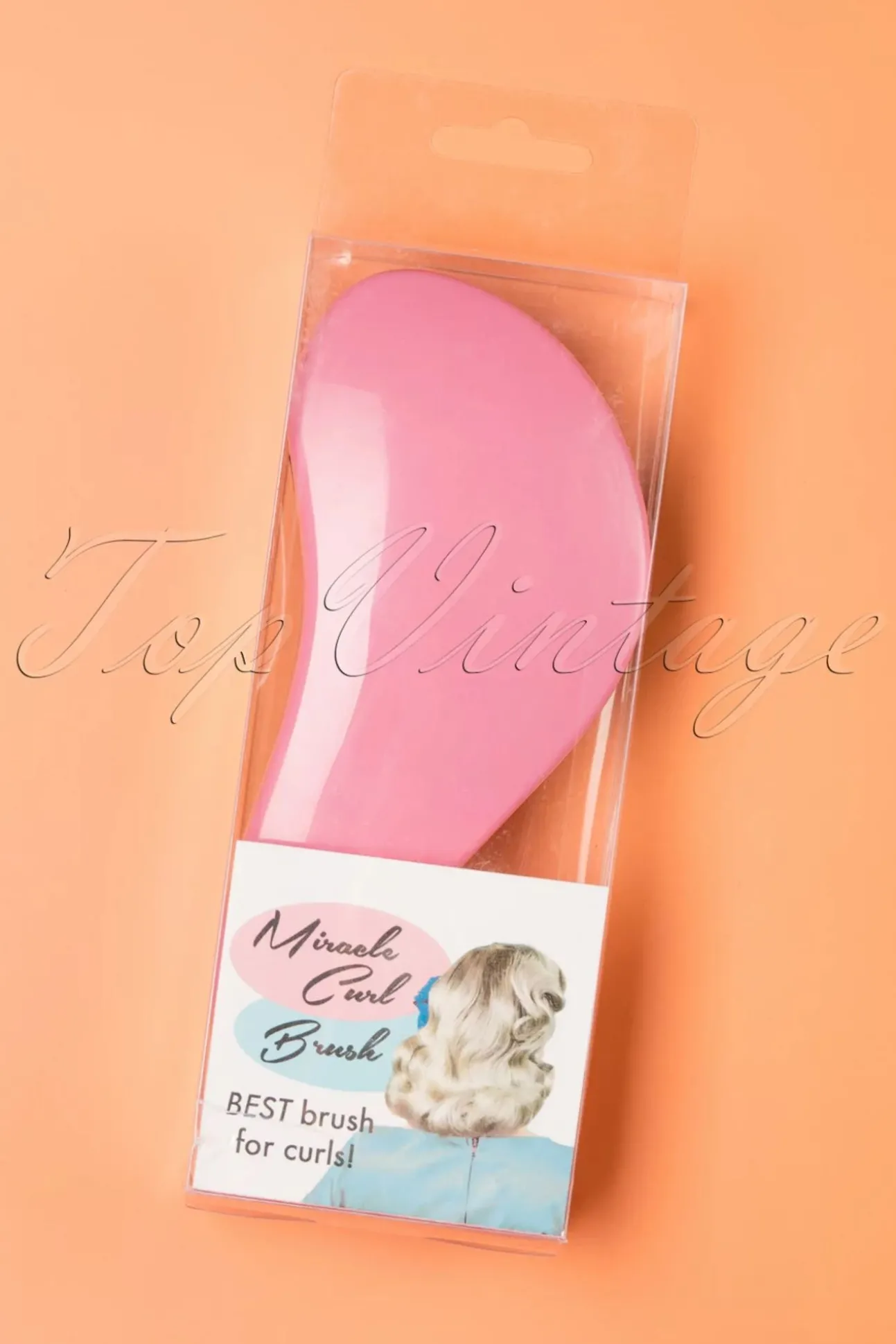 Vintage Haarstyling: Miracle Curl Brush In Roze