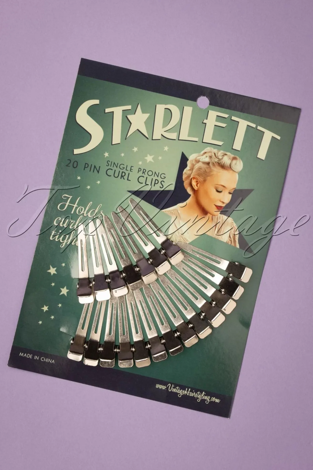 Vintage Haarstyling: Starlett Single Prong Pin Curl Clips