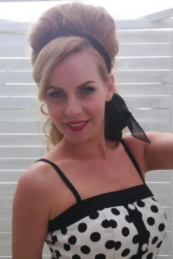 Vintage Retro Haarsjaal In Zwart