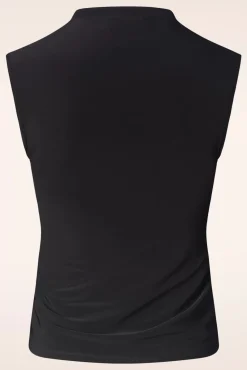 Vive Mouwloze Slinky Top In Zwart