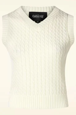 Willa Gebreide Spencer In Creme