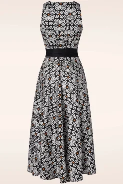 Willow Maxi Jurk In Zwart