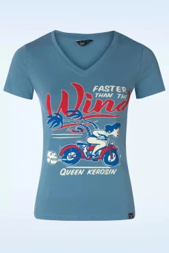 Wind T-Shirt In Hemelsblauw