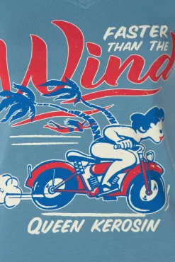 Wind T-Shirt In Hemelsblauw