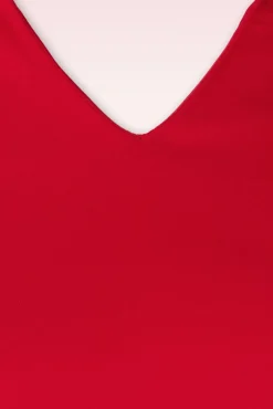 Wonder Fit And Flare Swing Jurk In Rood