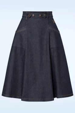 Workwear Spijkerrok In Donkerblauw